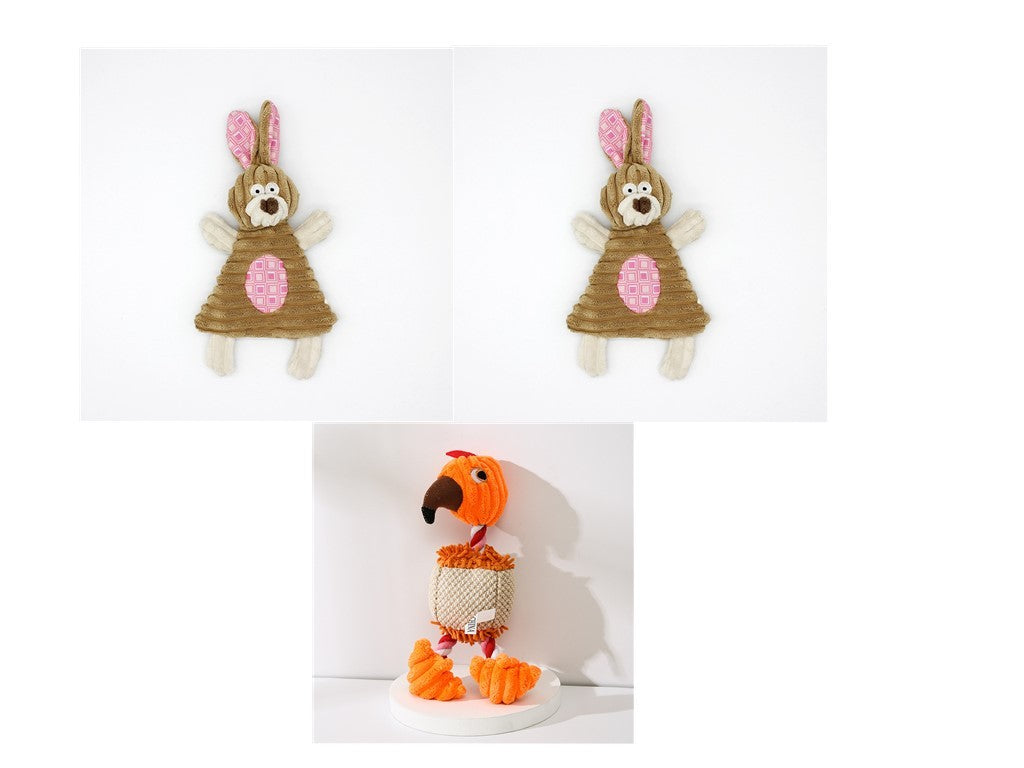 Donkey Shape Corduroy Chew Toy