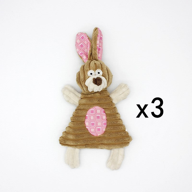 Donkey Shape Corduroy Chew Toy