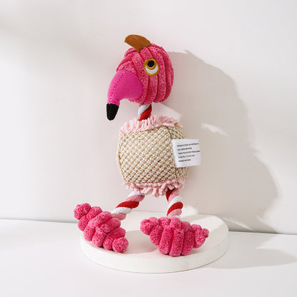 Donkey Shape Corduroy Chew Toy For Dogs