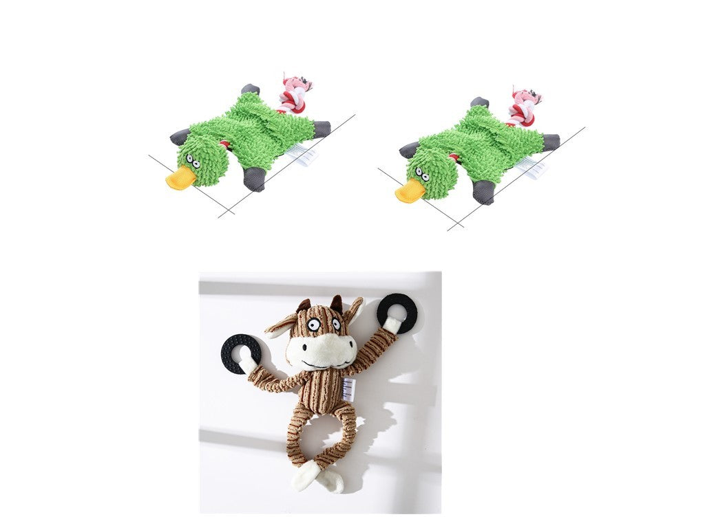Donkey Shape Corduroy Chew Toy