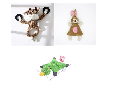 Donkey Shape Corduroy Chew Toy