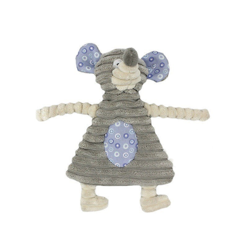 Donkey Shape Corduroy Chew Toy