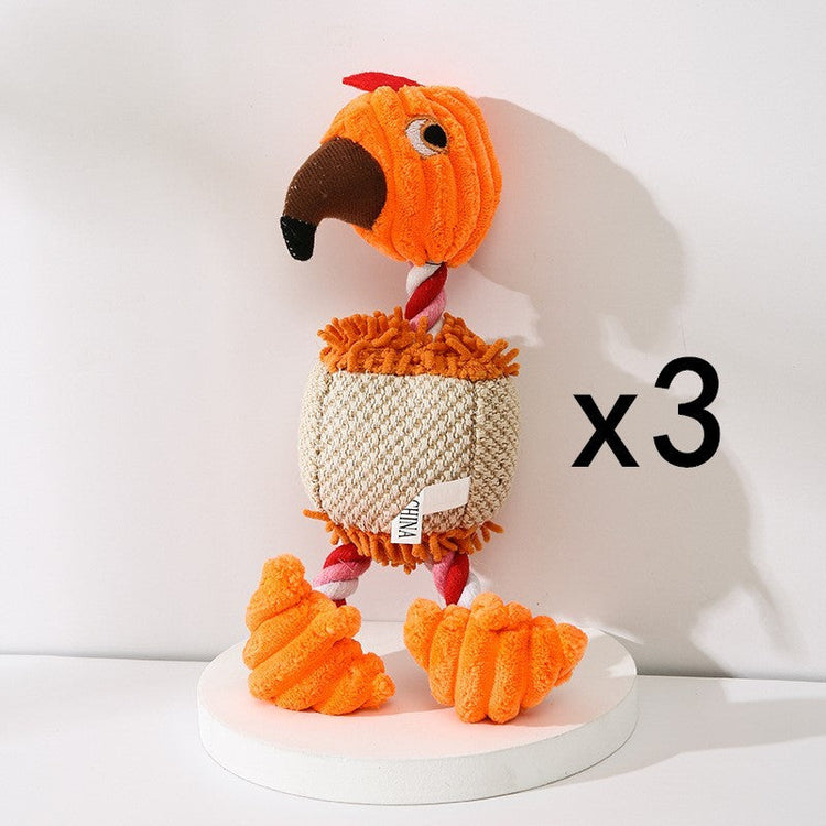 Donkey Shape Corduroy Chew Toy