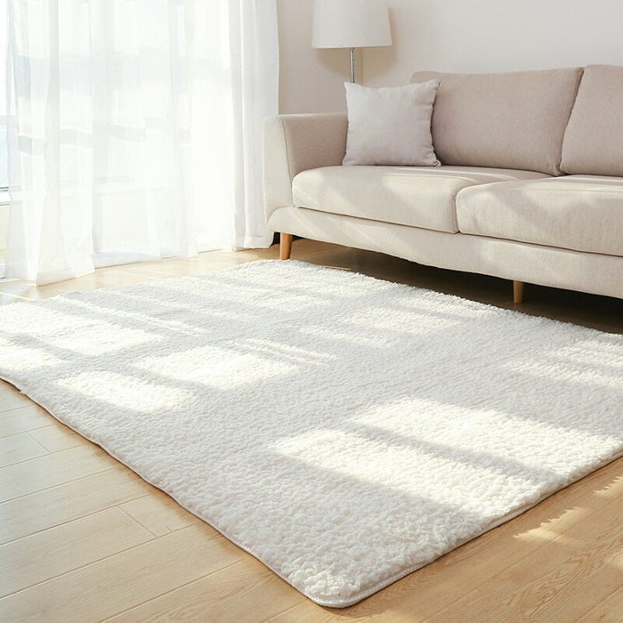 White Plush Carpet Bedroom