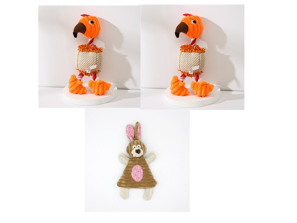 Donkey Shape Corduroy Chew Toy