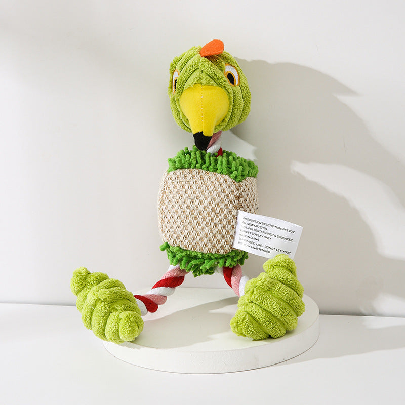 Donkey Shape Corduroy Chew Toy For Dogs