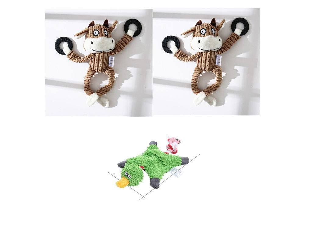 Donkey Shape Corduroy Chew Toy