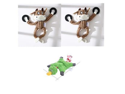 Donkey Shape Corduroy Chew Toy