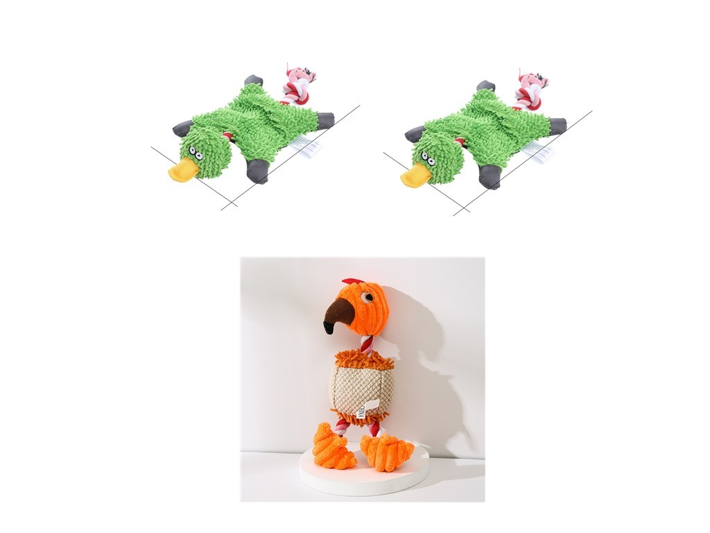 Donkey Shape Corduroy Chew Toy